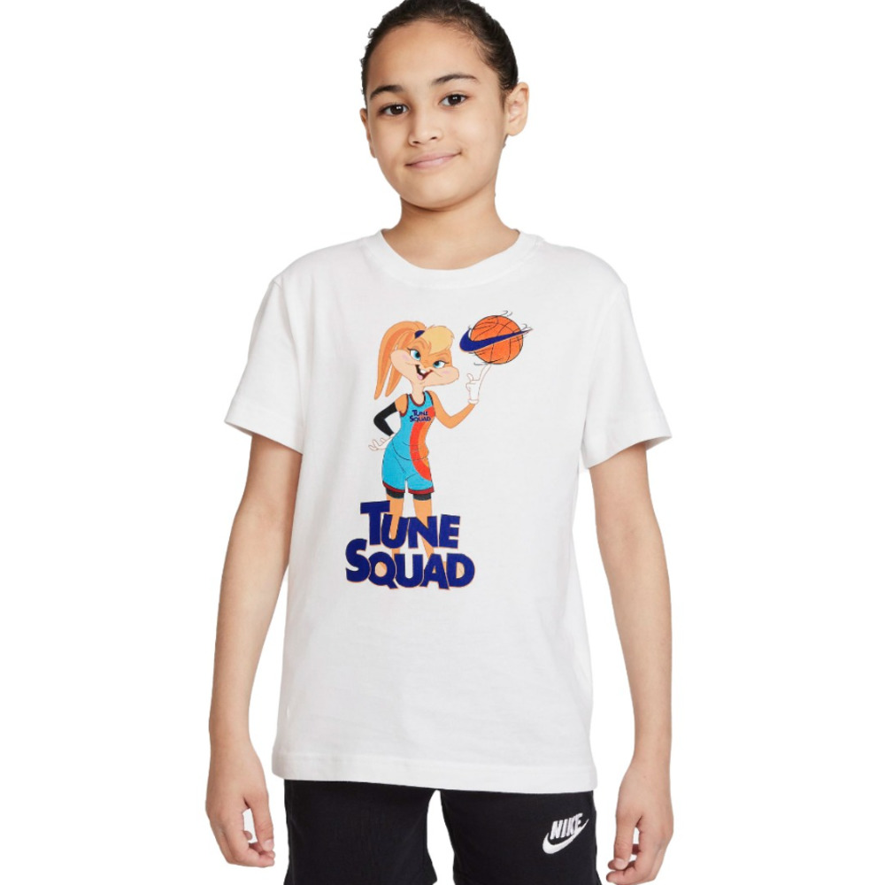 Nike Size 6X Kids Space Jam White Tee Lola Bunny Basketball